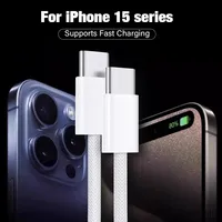 Câble USB-C vers C en nylon tressé 240W 2 mètres Charge rapide et synchronisation des données pour iPhone 15/16/17 Pro Max iPad MacBook