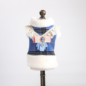 Nueva ropa de otoño/invierno para mascotas, para perros pequeños, cachorros, perros y gatos felices, chaleco estilo retro cálido, cómodo y grueso. - Product Image 3