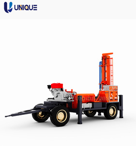 Vente chaude 100m 150m 200m 300m 350m Diesel hydraulique Portable puits d'eau plate-forme de forage Machine de forage Mine plates-formes de forage - Product Image 5