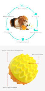 Juguete para Perros con Sonido, Cepillo de Dientes, Mordedor de Entrenamiento, Pelota - Product Image 2