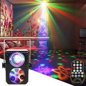 2-в-1 RGB Bee-Eye ddisco DJ сценический свет с дистанционным/звуковым/автоматическим управлением High CRI 90 для свадебных баров и вечеринок - Product Image 1