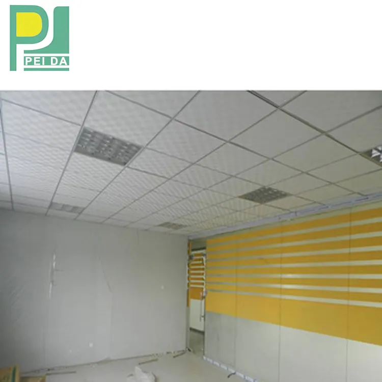 PVC Dilaminasi Ubin Langit-langit Gypsum Elegan Desain Baru