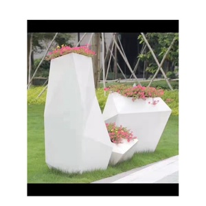 Statua Decorativa da <span class=keywords><strong>Giardino</strong></span> Artigianale, Resistente, Moderna e Lussuosa, a Forma di Fuoco, Design Art Déco, Ecologica, 160 cm - Product Image 4
