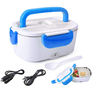 Small power 40w lunch box Food heater 3-in-1 portable heated lunch box for cars, trucks and working 12V 24V 110V heated lunch bo