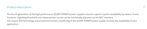 New Original Contact QUINT4-PS/1AC/24DC/5 2904600 DIN Rail <b>Power</b> <b>Supply</b> With NFC Function in Stock - Product Image 2