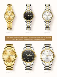 Olevs 5563 Wholesale Factory Custom Fashion Wrist Luxury Cheap Prices Low MOQ Clock For LoverBrand Hand Women's Quartz Watches