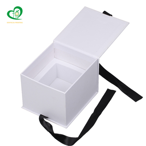 Caja de Regalo Magnética Blanca Rígida Personalizada, Impermeable, de Fabricación Precisa, para Recuerdos de Boda, Cosméticos, Joyería, Diseño de Lazo - Product Image 2