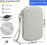 Étui personnalisé en EVA, sac de rangement portable pour appareils électroniques, étui de voyage étanche pour câbles, chargeur, batterie externe