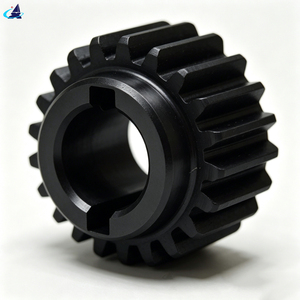 Transportador de Automatización Industrial 45 #   Engranaje Cónico de Acero al Carbono con Óxido Negro Endurecido, Dientes Personalizados, Módulo No Estándar OEM, Engranaje de Espuela a Granel - Product Image 4