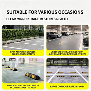 Borne de stationnement en caoutchouc avec bande réfléchissante de 60 cm pour garage, vente en gros usine - Product Image 6
