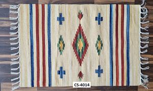 Tapis en coton de style moderne fait à la main, personnalisé pour la maison et les voyages, lavable en machine - Product Image 2