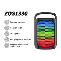 Barre de son GENCE RGB LED Turtlebox avec batterie intégrée (1000-2000mAh) pour connexion, puissance de sortie 5-10W et lumière d'ambiance
