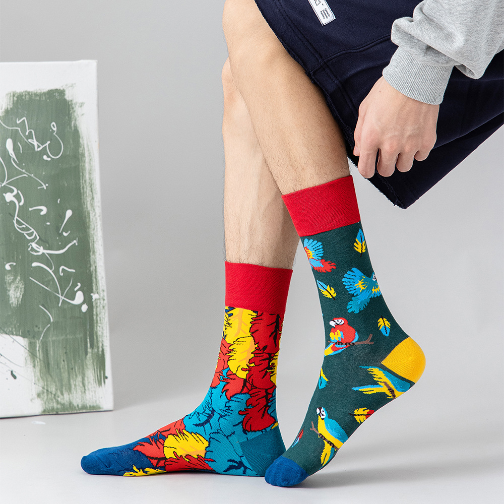 OEM Ab Contrast Cartoon Novelty Women Crew Socks Creativity Custom Design Socks