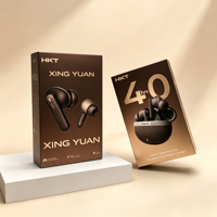 Maßgefertigte Luxus-Kartonverpackung Faltbare Display-Box Spezifikationstabelle mit Prägung für In-Ear-Kopfhörer