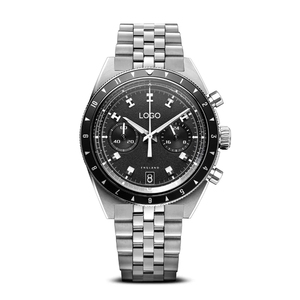 Montres personnalisées OEM ODM avec logo pour hommes, 40 mm, montres de plongée de luxe, chronographe à quartz <span class=keywords><strong>VK64</strong></span>, acier inoxydable 316L, montre pour homme - Product Image 6