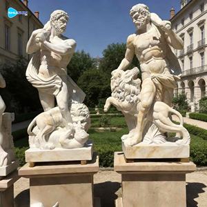 Escultura Griega Tallada a Mano Personalizada, Gran Decoración de Jardín para Exteriores, Estatua de Hombre Desnudo en Mármol para la Venta - Product Image 1