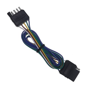 Connecteur de remorque américain à 5 broches, câble d'extension, adaptateur pour camping-car, connexion de feux arrière, 48 pouces, cuivre PVC - Product Image 3