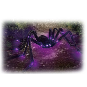 Işık ile 120cm dev cadılar bayramı açık çatı örümcek yapay Spooky örümcek - Product Image 4