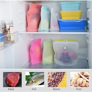 Silicone Food Storage <b>Bags</b> 1500ml Sous Vide Airtight Seal Freezer Safe Sandwich Modern Kitchen Reusable Eco-Friendly <b>Vacuum</b> - Product Image 6