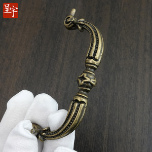 Poignée de tiroir Chengyu K099 de style européen antique, en alliage de zinc, forme barre, durable, pour porte de placard classique - Product Image 4