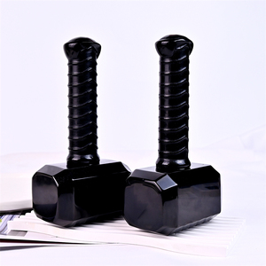 Nhà máy số lượng lớn giá pha lê Thủ công mỹ nghệ chất lượng cao Đen obsidian búa trận động đất cho trang trí nội thất - Product Image 2