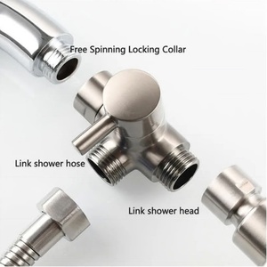 Accesorios de Baño: Válvula Desviadora de Grifo de Lavabo de 3 Vías con Salida de 1/2'', Adaptador en T, Separador de Agua, Divisor de Manguera de Ducha - Product Image 4