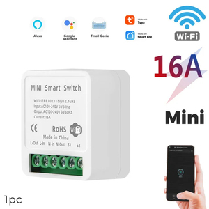 Tốt nhất bán Mini <span class=keywords><strong>Wifi</strong></span> ZigBee thông minh chuyển đổi 16a-tuya app điều khiển từ xa 110-240V điện áp rộng, làm việc với Alexa Google nhà - Product Image 2