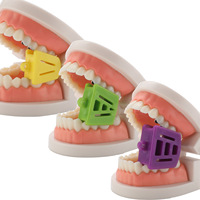 Support intra-oral résistant aux hautes températures, coussin occlusal jetable en plastique pour entraînement orthodontique, consommables dentaires pour adultes