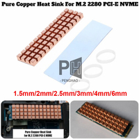 Медный SSD M2 радиатор тонкий радиатор NVME NGFF M2 2280 твердотельный жесткий диск радиатор медные детали под заказ Cnc обработка