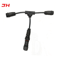 Conector de Cable Tipo T JIAHUI M20 de 4 Pines, Enchufe y Tomacorriente Impermeables IP68 para Equipos Industriales de Exterior