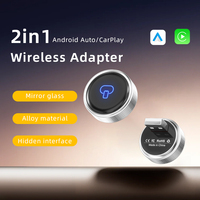 Nouvelle boîte CarPlay sans fil universelle portable 2 en 1, filaire vers sans fil pour iPhone Apple CarPlay et Android Auto, adaptateur CarPlay