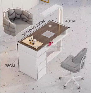 Mesa <span class=keywords><strong>de</strong></span> Manicura Moderna <span class=keywords><strong>de</strong></span> Color Rosa con Almacenamiento, Económica, con Superficie Metálica, Muebles Comerciales para Salón <span class=keywords><strong>de</strong></span> <span class=keywords><strong>Uñas</strong></span> con Colector <span class=keywords><strong>de</strong></span> Polvo y Barra para <span class=keywords><strong>Uñas</strong></span> - Product Image 4
