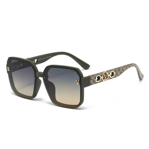 Lunettes de soleil pour hommes à monture carrée de nouvelle mode, lunettes de soleil de mode pour femmes anti-ultraviolets personnalisées avancées en gros - Product Image 1