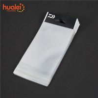 Conception personnalisée transparente Impression de logo Petit trou d'en-tête suspendu Sac d'emballage auto-adhésif en plastique transparent BOPP Opp Card