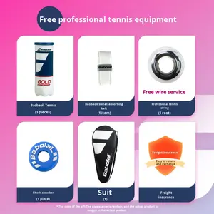 <span class=keywords><strong>Raqueta</strong></span> de Tenis Individual para Principiantes, Avanzados y Profesionales, <span class=keywords><strong>Raqueta</strong></span> de Tenis de Carbono EVO PA para Hombre, <span class=keywords><strong>Raqueta</strong></span> de Tenis PD para Mujer - Product Image 5