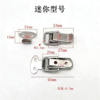 Boucles de fermeture à ressort en acier inoxydable et acier au carbone, usinées CNC / par emboutissage, pour grille de ruche, ressort de boîte, sac à bec de canard