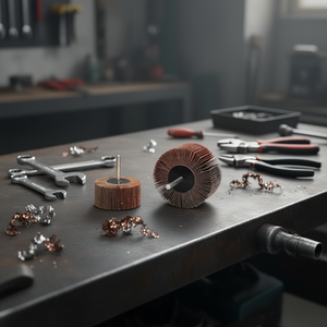 Disques à lamelles avec tige en tissu d'oxyde d'aluminium pour le meulage et le polissage - Product Image 3