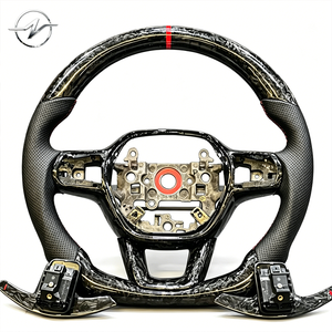 Volante Deportivo Personalizado de Alta Calidad con 3/4 Radios, LED, Cuero y Fibra de Carbono para CRV5 5.5th Civic 10th FK8 FC FK7 - Product Image 4