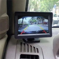 Pantalla de visualización inversa de alta calidad Pantalla de transmisión de imagen de 4,3 pulgadas Monitor de marcha atrás de coche 12V