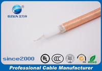 Câble coaxial en gros à bas prix, cuivre argenté, isolé SC, RG393, double tressage, faible perte, faible latence, câble coaxial RF