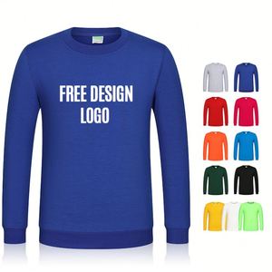 เสื้อสเวตเชิ้ตเด็กผู้ชาย แขนยาว ผ้าฝ้าย สีพื้น เรียบง่าย สไตล์ลำลอง ขายส่งจำนวนมาก - Product Image 1