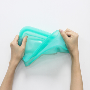 Sac de voyage réutilisable en silicone de grande capacité, de qualité alimentaire, pour bébés et enfants, sac de rangement en silicone - Product Image 4