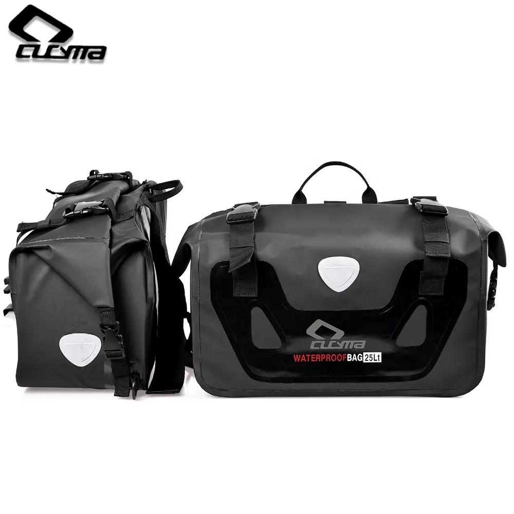 CUCYMA Hot Selling Leather Motorcycle Bag Saddle Leather Saddle Bag Side Bag Motorcycle