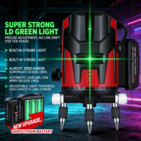 Niveau laser infrarouge 2/3/5 lignes avec auto-calibrage et alerte faible luminosité pour petits travaux de construction et de décoration
