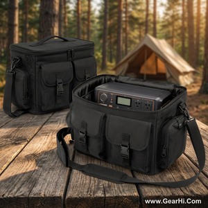 Ruggedized Heavy Duty 1000D Cordura Nylon Battery Station Bag <b>Solar</b> <b>Generator</b> Carrier Power Bank Storage Pack Case Portable Bags - Product Image 3