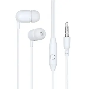 Veaqee Universal Earphone 35 Mm Telinga Ponsel Kabel untuk iPhone Earphone Kabel Headphone