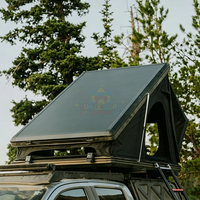 Tente de toit rigide personnalisée pour voiture, toit rigide en aluminium, tente de toit 4x4 pour 4 personnes, toile isolée pour le camping, tente de toit pour voiture RTT