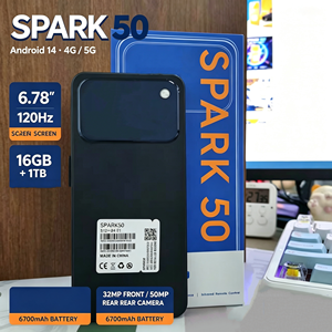 โทรศัพท์มือถือ Spark 50 รุ่นขายส่ง 5G เวอร์ชันสากล แบตเตอรี่ 6700mAh หน้าจอ 120Hz รองรับ CDMA ซิมคู่ ลำโพงเสียงดังทรงพลัง - Product Image 3