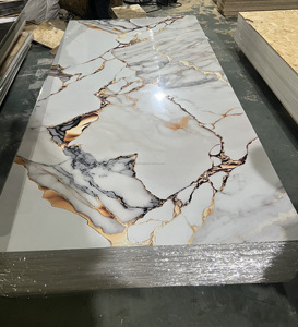 壁パネルPVC大理石シート壁装飾用PVC大理石ボードUV大理石シート - Product Image 4