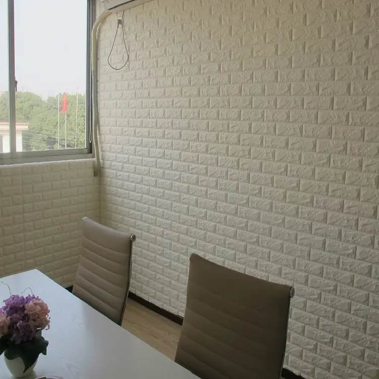 Removable Home Decoration Mural 3D Brick Wallpaper Modern Temporary Wallpaper